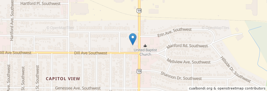 Mapa de ubicacion de Saint Malachi Baptist Church en ایالات متحده آمریکا, جورجیا, Fulton County, Atlanta.
