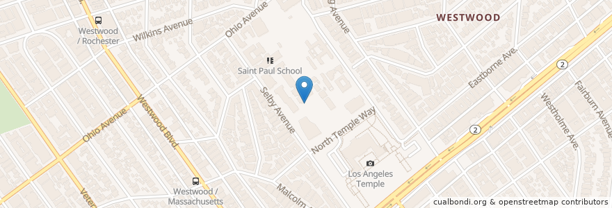 Mapa de ubicacion de Emerson Middle School en 미국, 캘리포니아주, Los Angeles County, 로스앤젤레스.