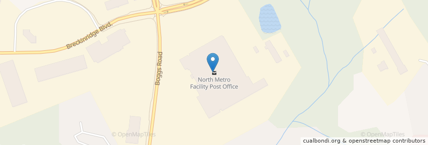 Mapa de ubicacion de North Metro Facility Post Office en アメリカ合衆国, ジョージア州, Gwinnett County.