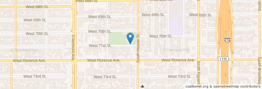 Mapa de ubicacion de Mount Carmel High School en アメリカ合衆国, カリフォルニア州, Los Angeles County, ロサンゼルス.