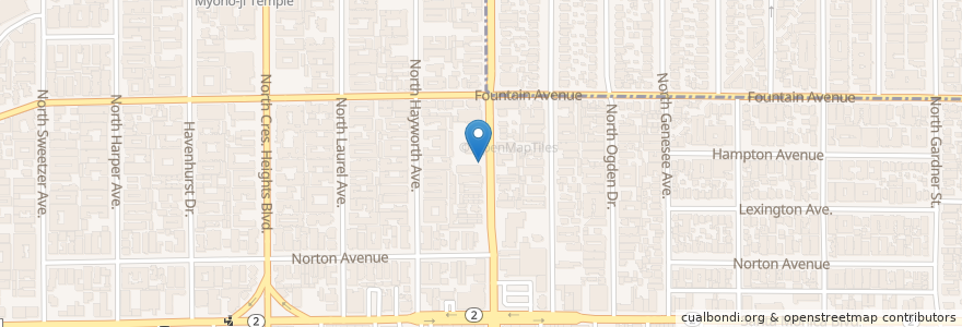 Mapa de ubicacion de Saint Ambrose School en Amerika Birleşik Devletleri, Kaliforniya, Los Angeles County, Los Angeles, West Hollywood.