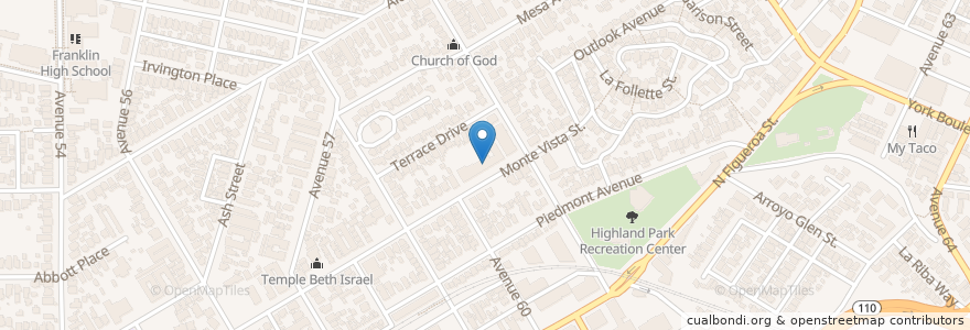 Mapa de ubicacion de Saint Ignatius of Loyola Catholic School en Stati Uniti D'America, California, Los Angeles County, Los Angeles.