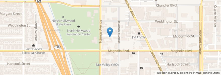 Mapa de ubicacion de Saint Pauls School en United States, California, Los Angeles County, Los Angeles.