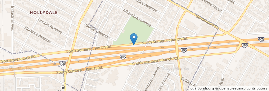 Mapa de ubicacion de Roosevelt Elementary School en Соединённые Штаты Америки, Калифорния, Los Angeles County, Downey.