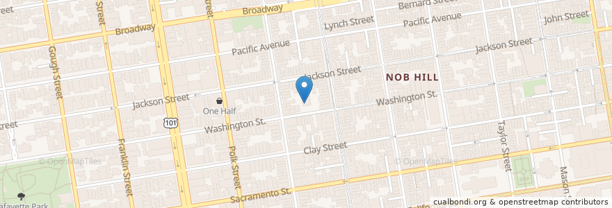 Mapa de ubicacion de Spring Valley Elementary School en الولايات المتّحدة الأمريكيّة, كاليفورنيا, سان فرانسيسكو, سان فرانسيسكو.