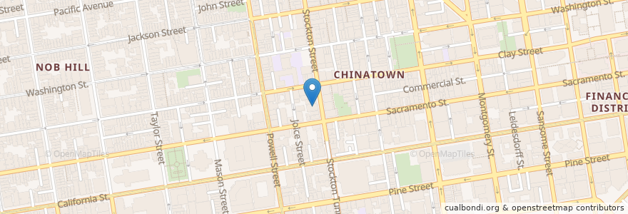Mapa de ubicacion de Chinese Central High School en États-Unis D'Amérique, Californie, San Francisco, San Francisco.