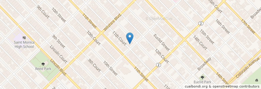 Mapa de ubicacion de Good Shepherd Health Care Center en Estados Unidos De América, California, Los Angeles County.