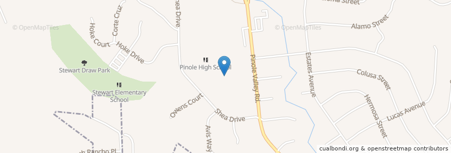 Mapa de ubicacion de Sigma Continuation High School en 미국, 캘리포니아주, Contra Costa County, Pinole.
