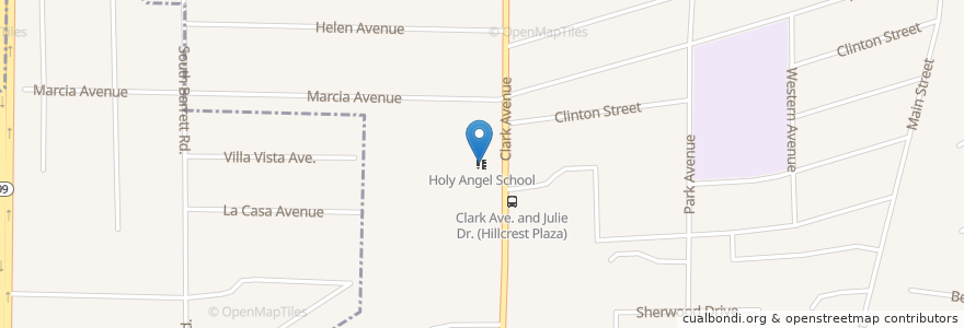 Mapa de ubicacion de Holy Angel School en Vereinigte Staaten Von Amerika, Kalifornien, Sutter County, Yuba City.