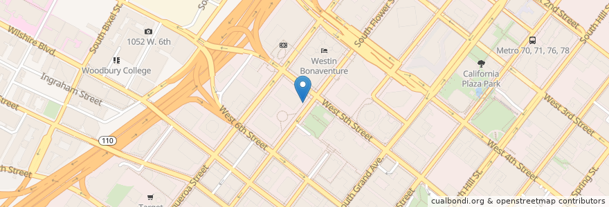 Mapa de ubicacion de City National Plaza Station Los Angeles Post Office en 美利坚合众国/美利堅合眾國, 加利福尼亚州/加利福尼亞州, 洛杉矶县, 洛杉矶.