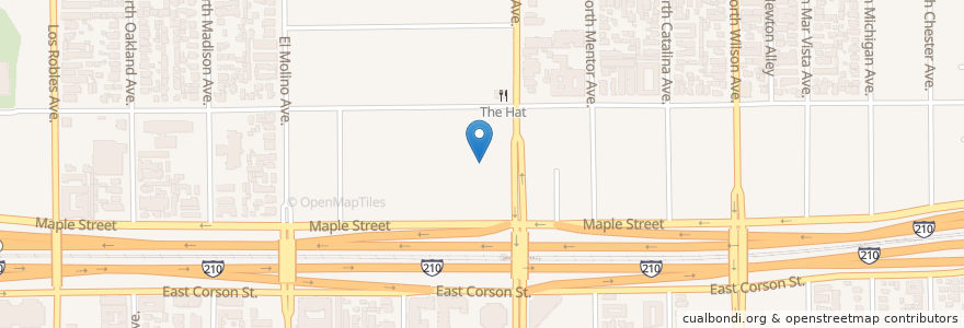 Mapa de ubicacion de Lake Avenue Congregational Church en United States, California, Los Angeles County, Pasadena.