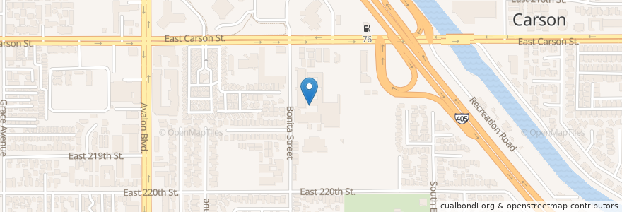 Mapa de ubicacion de Carnegie Middle School en Amerika Birleşik Devletleri, Kaliforniya, Los Angeles County, Carson.
