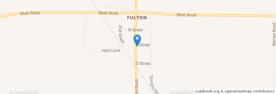 Mapa de ubicacion de Fulton Post Office en Stati Uniti D'America, California, Sonoma County.