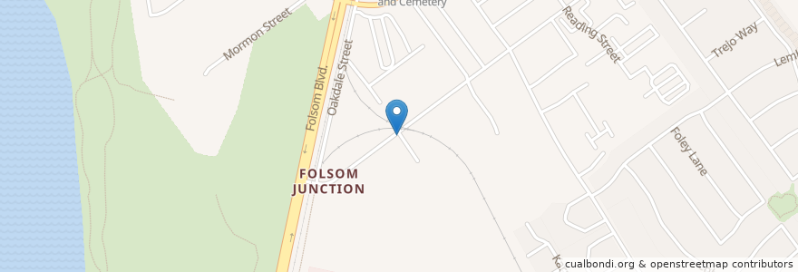 Mapa de ubicacion de Folsom Victory Chapel en Estados Unidos De América, California, Sacramento County, Folsom.