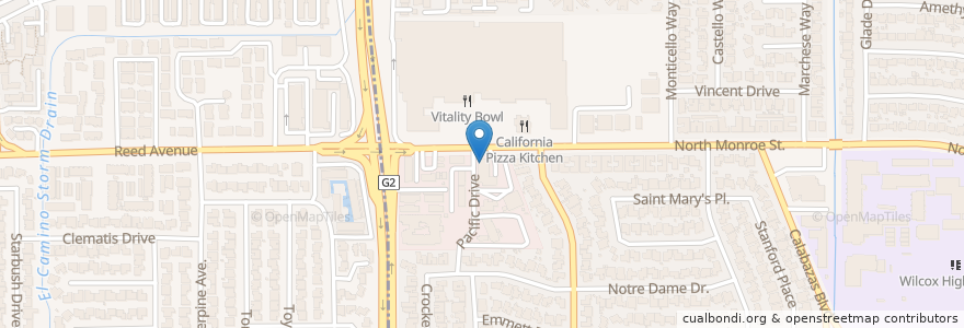 Mapa de ubicacion de Good News Community Church en アメリカ合衆国, カリフォルニア州, Santa Clara County, Santa Clara.