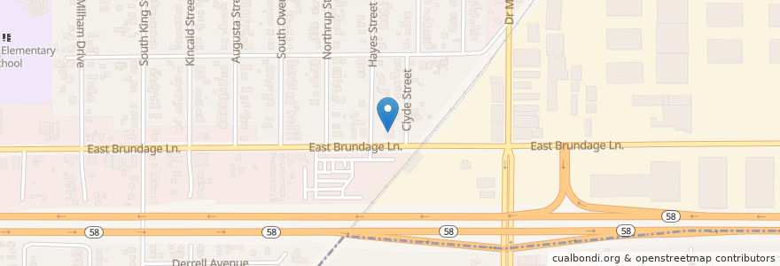 Mapa de ubicacion de Saint John Baptist Church en États-Unis D'Amérique, Californie, Kern County, Bakersfield.