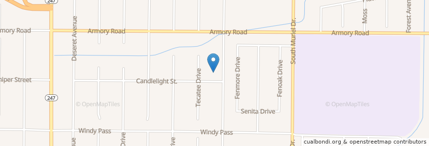 Mapa de ubicacion de Bilingual Seventh Day Adventist Church en ایالات متحده آمریکا, کالیفرنیا, San Bernardino County, Barstow.