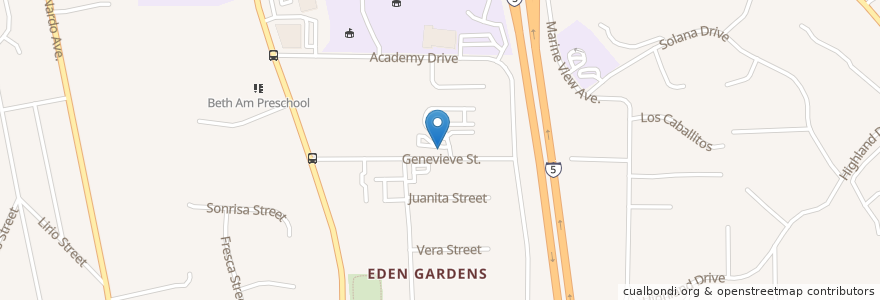 Mapa de ubicacion de Apostolic Tabernacle en Stati Uniti D'America, California, San Diego County, Solana Beach.