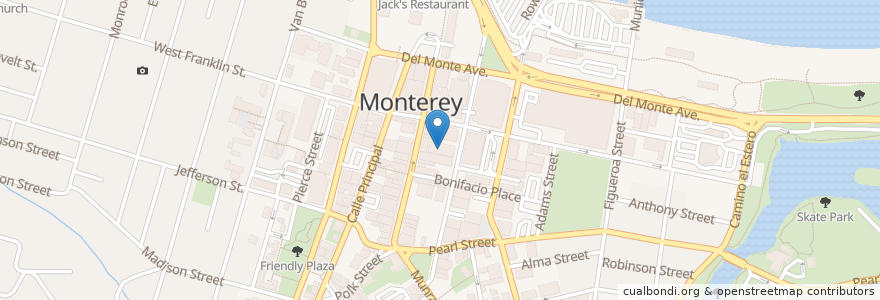 Mapa de ubicacion de Enchanted Angels Church en Verenigde Staten, Californië, Monterey County, Monterey.