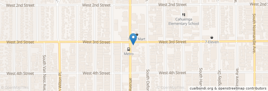 Mapa de ubicacion de Wilshire Presbyterian Church en Amerika Syarikat, California, Los Angeles County, Los Angeles.