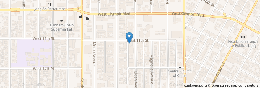 Mapa de ubicacion de Word of God Church en États-Unis D'Amérique, Californie, Los Angeles County, Los Angeles.