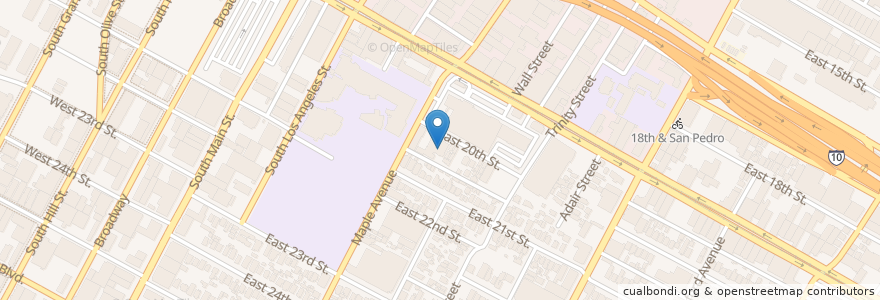 Mapa de ubicacion de Apostolic Holy Cross Church en Amerika Birleşik Devletleri, Kaliforniya, Los Angeles County, Los Angeles.