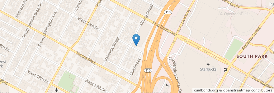 Mapa de ubicacion de First Evangelical Free Church en アメリカ合衆国, カリフォルニア州, Los Angeles County, ロサンゼルス.