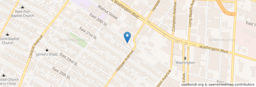Mapa de ubicacion de Saints Home Church en アメリカ合衆国, カリフォルニア州, Los Angeles County, ロサンゼルス.