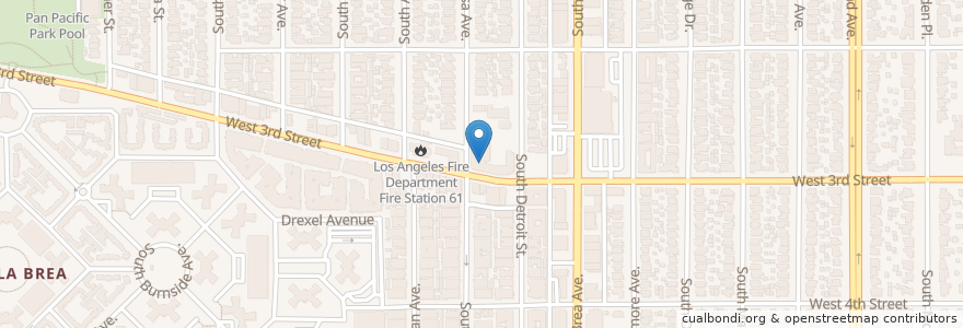 Mapa de ubicacion de Daniel Murphy High School en United States, California, Los Angeles County, Los Angeles.