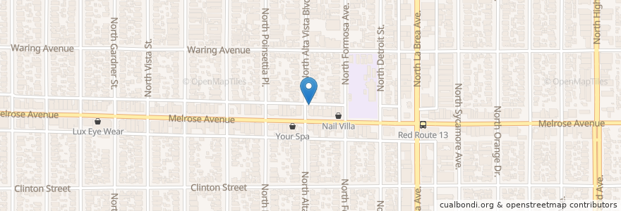 Mapa de ubicacion de Beth Hamidrash Adath Haredim Synagogue en Estados Unidos Da América, Califórnia, Los Angeles County, Los Angeles.