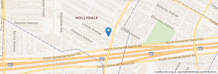 Mapa de ubicacion de Faith Lutheran Church en United States, California, Los Angeles County.