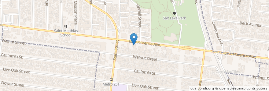Mapa de ubicacion de First Assembly of God Church en ایالات متحده آمریکا, کالیفرنیا, Los Angeles County, Huntington Park.