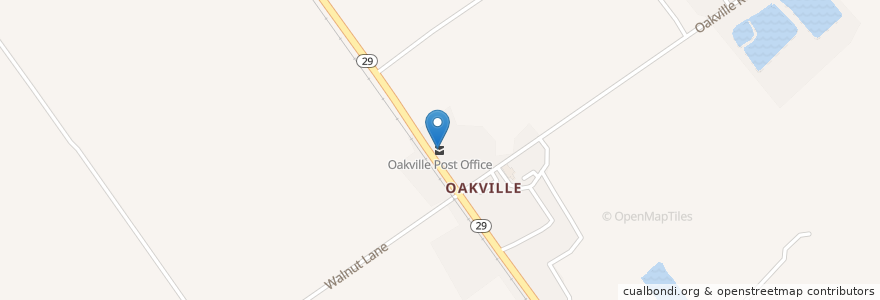 Mapa de ubicacion de Oakville Post Office en Stati Uniti D'America, California, Napa County.