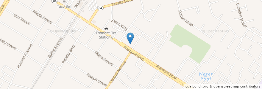 Mapa de ubicacion de Holy Spirit Church en United States, California, Alameda County, Fremont.