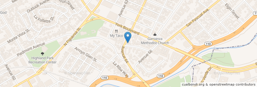 Mapa de ubicacion de The Apostolic Church en Estados Unidos Da América, Califórnia, Los Angeles County, Los Angeles.