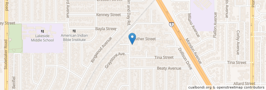 Mapa de ubicacion de Norwalk Wesleyan Church en United States, California, Los Angeles County, Norwalk.