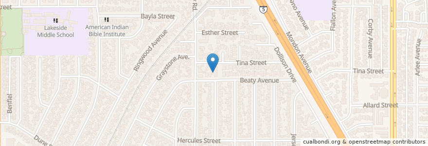 Mapa de ubicacion de Norwalk Missionary Baptist Church en 미국, 캘리포니아주, Los Angeles County, Norwalk.