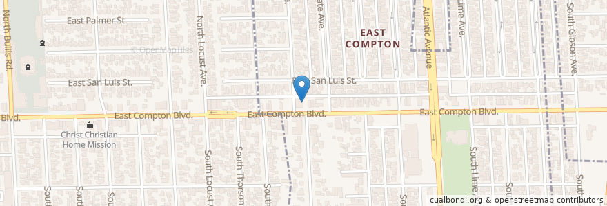 Mapa de ubicacion de Supreme Council House of Jacob en Vereinigte Staaten Von Amerika, Kalifornien, Los Angeles County, Compton.