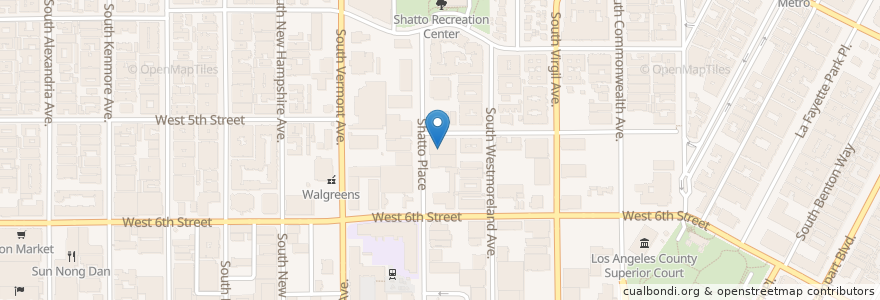 Mapa de ubicacion de World Mission University en United States, California, Los Angeles County, Los Angeles.