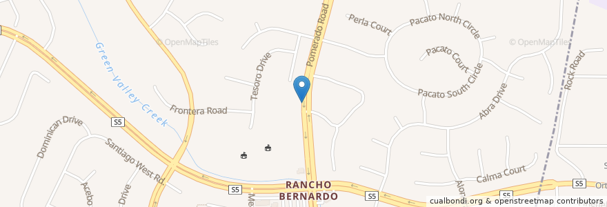 Mapa de ubicacion de Rancho Bernardo Community Presbyterian Church en Estados Unidos De América, California, San Diego County, San Diego.