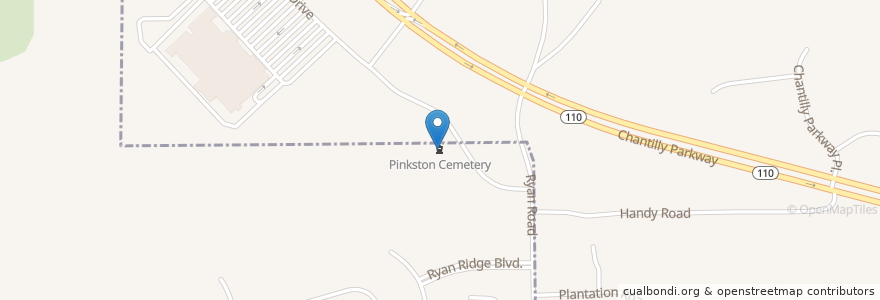 Mapa de ubicacion de Pinkston Cemetery en Amerika Syarikat, Alabama, Montgomery County, Montgomery.