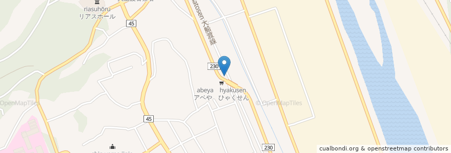 Mapa de ubicacion de 英よし en Japan, 岩手県, 大船渡市.
