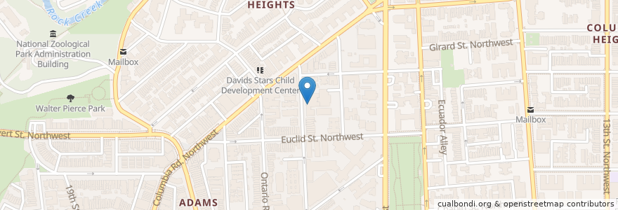 Mapa de ubicacion de H D Cooke Elementary School en Stati Uniti D'America, Washington, Washington.