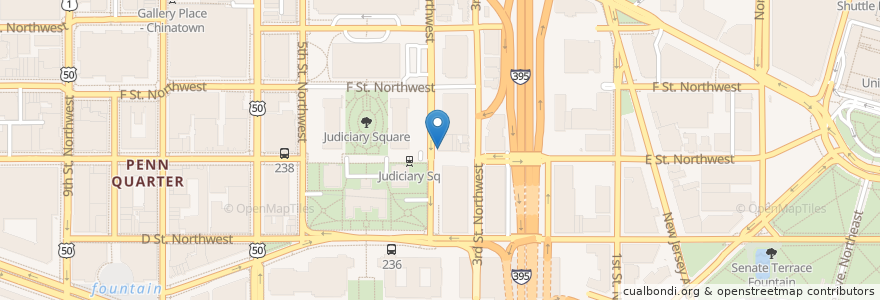Mapa de ubicacion de First Trinity Lutheran Church en الولايات المتّحدة الأمريكيّة, واشنطن العاصمة, Washington.