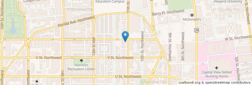 Mapa de ubicacion de Soul Saving Center Church of God en Verenigde Staten, Washington D.C., Washington.