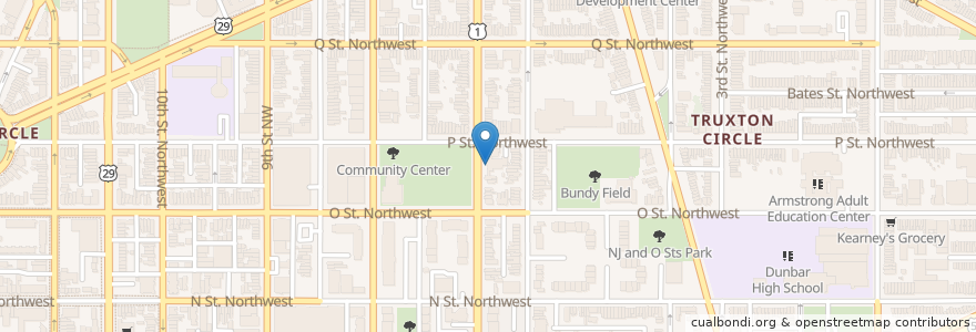 Mapa de ubicacion de Springfield Baptist Church en Estados Unidos De América, Washington D. C., Washington.