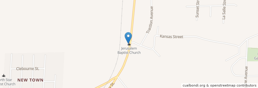 Mapa de ubicacion de Jerusalem Baptist Church en États-Unis D'Amérique, Alabama, Montgomery County, Montgomery.