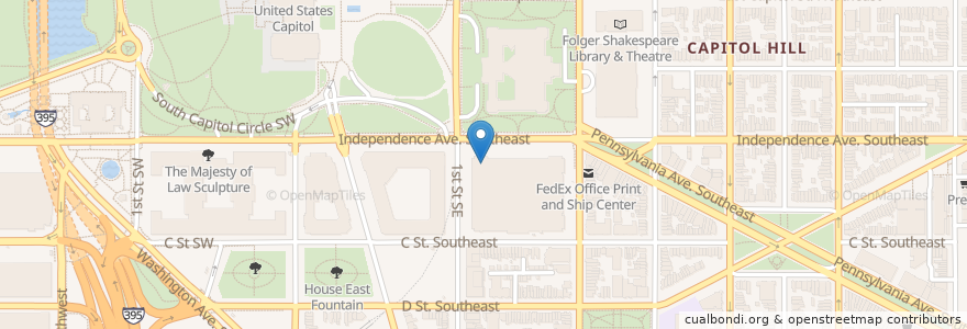 Mapa de ubicacion de House of Representatives Page School en アメリカ合衆国, ワシントンD.C., Washington.