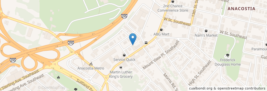 Mapa de ubicacion de Clara Muhammad School en Verenigde Staten, Washington D.C., Washington.