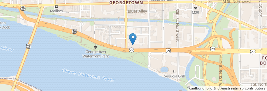 Mapa de ubicacion de Georgetown Montessori School en Stati Uniti D'America, Washington, Washington.